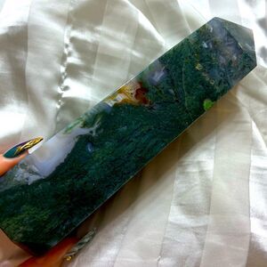 XL Moss Agate Tower